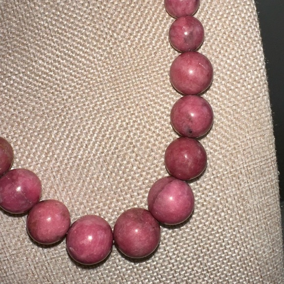 Rose Rhodonite Graduated Bead Necklace by Jay King - Picture 5 of 13